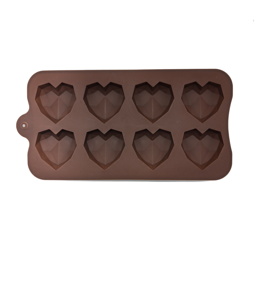 Heart Shaped Silicone Molds For Chocolate,Food Grade No-stick Baking,Candy and Butter Mold With Different Shape