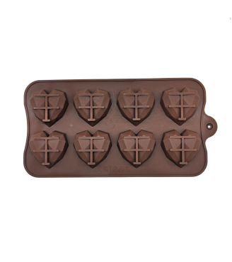 Heart Shaped Silicone Molds For Chocolate,Food Grade No-stick Baking,Candy and Butter Mold With Different Shape