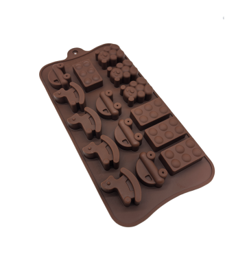 Toy Shaped Silicone Molds For Chocolate,Food Grade No-stick Baking,Candy and Butter Mold With Different Shape