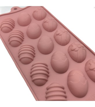 Easter Egg Shaped Silicone Molds For Chocolate,Food Grade No-stick Baking,Candy and Butter Mold With Different Shape