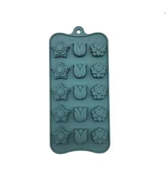 Flower Shaped Silicone Molds For Chocolate,Food Grade No-stick Baking,Candy and Butter Mold With Different Shape