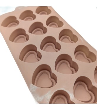 Heart Shaped Silicone Molds For Chocolate,Food Grade No-stick Baking,Candy and Butter Mold With Different Shape