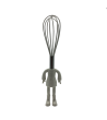 Cartoon Mini Stainless Steel Whisk