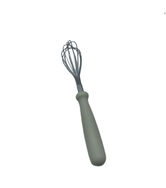 White Stainless Steel Whisk