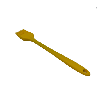 Yellow Silicone Basting Pastry Brush For Baking Cooking