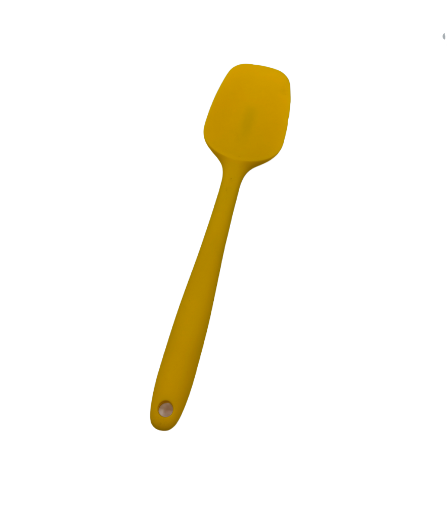Yellow Silicone Spoon Spatula,Large Size